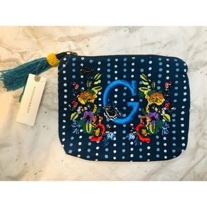 Sold Out Anthropologie NWT Monogram Bag Letter G